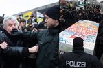 Zbourání Berlínské zdi rozvířilo vášně, pět lidí bylo zatčeno