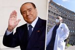 Silvio Berlusconi se léčí v milánské nemocnici sv. Rafaela.