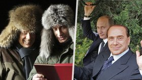 Putin jako Berlusconiho blízký přítel: Posílali si drahé dary, jejich dcery pařily na jachtě