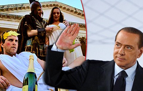 Světlo světa spatřily fotografie z okázalých večírku někdejšího italského premiéra Berlusconiho.