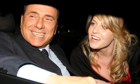 Silvio Berlusconi a jeho dcera Barbara.