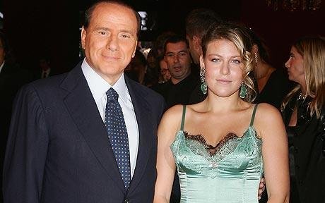 Silvio Berlusconi se svou dcerou Barbarou.