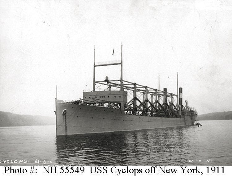 Jedna ze zmizelých lodí v bermudském trojúhelníku – Americká nákladní loď Cyclops s 309 muži na palubě