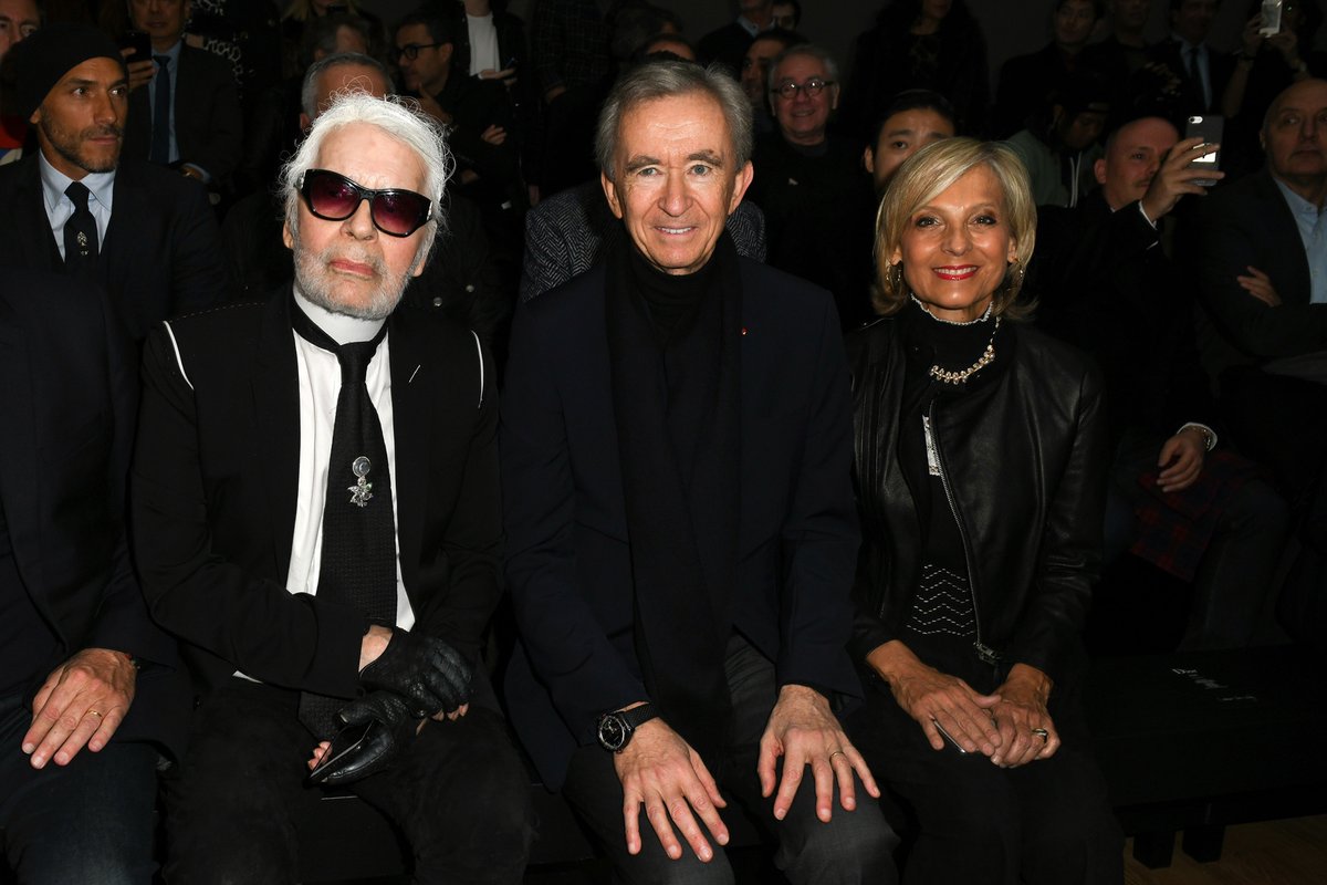 Bernard Arnault a Karl Lagerfeld