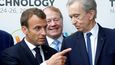 Bernard Arnault a francouzský prezident Macron