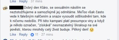 Reakce z facebookového profilu pivovaru Bernard