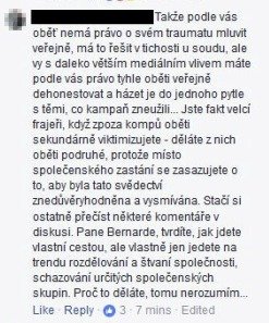 Reakce z facebookového profilu pivovaru Bernard