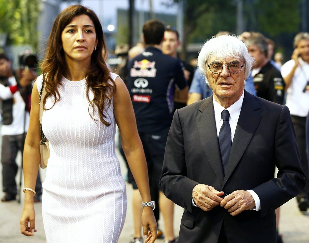 Bernie Ecclestone se svojí manželkou prožil těžké chvíle