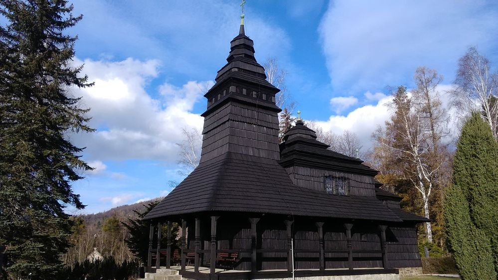 Pohled na ruský kostelík v Kunčicích pod Ondřejníkem