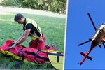 Paraglidista spadl v Beskydech do nepřístupného terénu