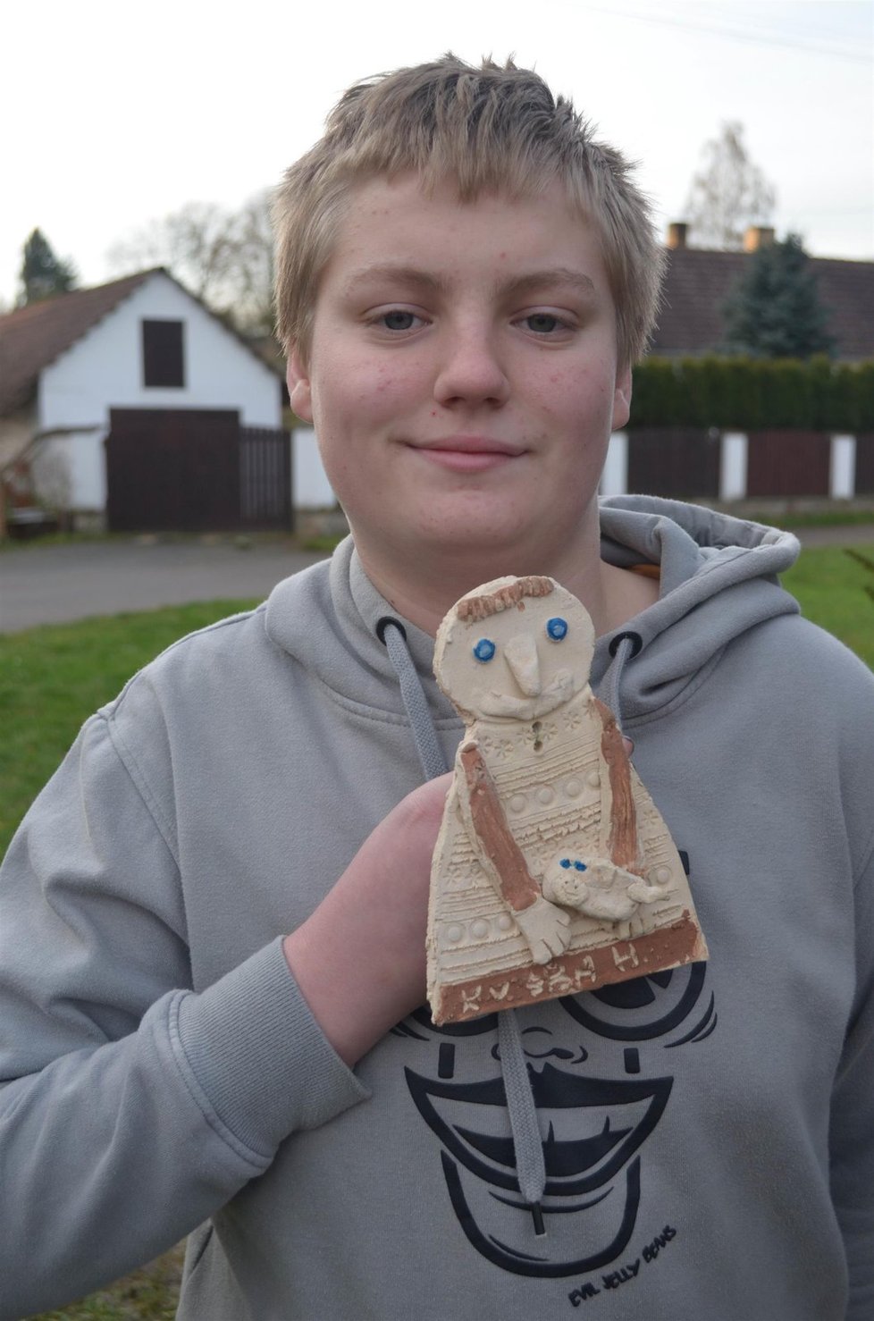 Se svou figurkou se pochlubil i školák Jakub Josef Holán (14).