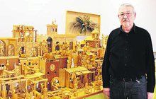Bývalý strojař z Rudic: Postavil 5 metrový betlém   