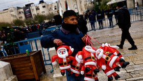 Betlém letos v solidaritě s obyvatelstvem Palestiny zrušil oslavy Vánoc (24.12.2023).