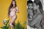 Americká zpěvačka Beyoncé se nemůže nabažit zprávy, že čeká dvojčata. A tak na internetu zveřejňuje fotky s bříškem.