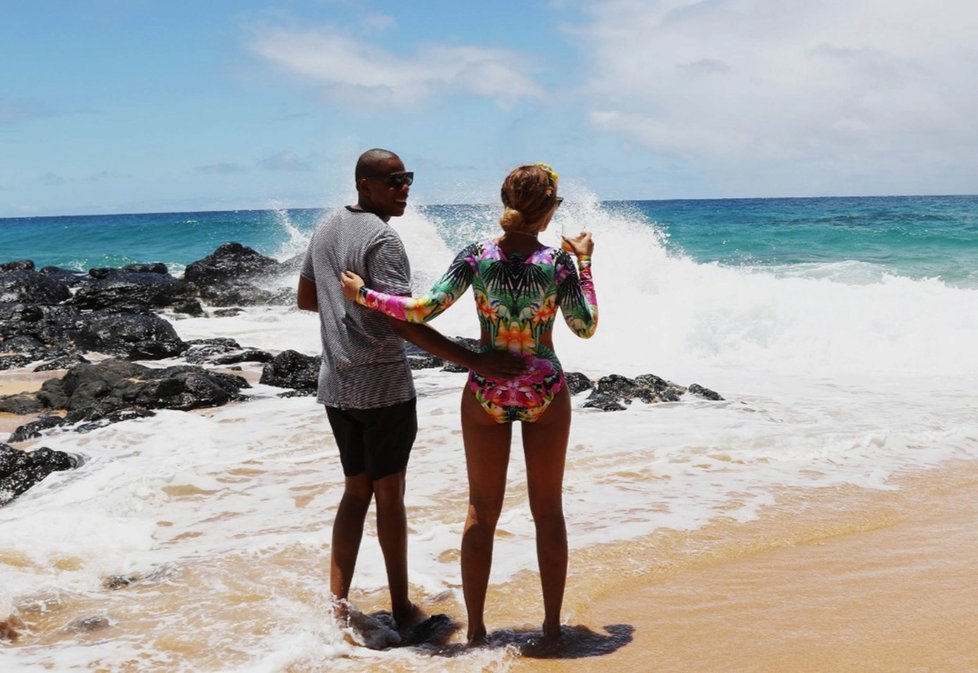 Beyoncé a Jay-Z na dovolené na Havaji.