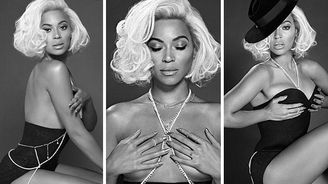Zpěvačka Beyoncé pózuje jako hvězdná Marilyn Monroe 