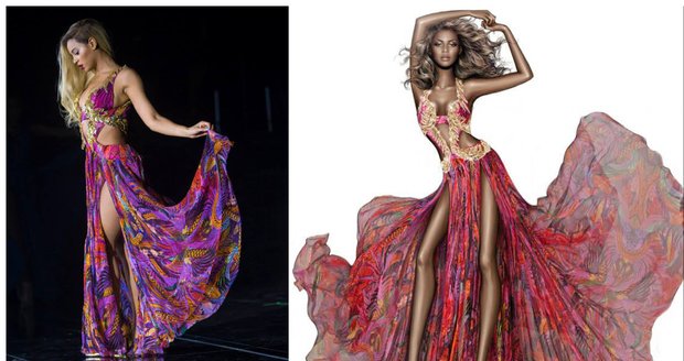 Zpěvačka Beyoncé na vizuálu módního domu Roberto Cavalli