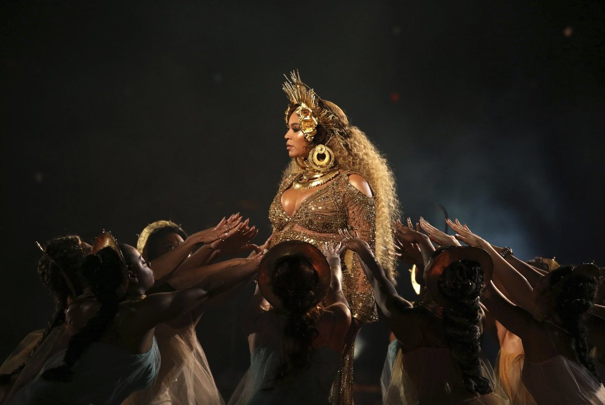 Beyonce a její vystoupení.