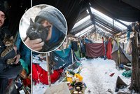Areál ve Vokovicích, kde bydlí bezdomovci s kočkami, čeká demolice. „V pátek už budeme pryč,“ slíbili