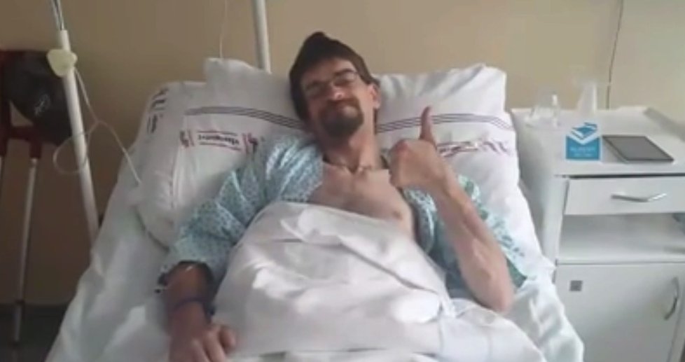 David Minařík se zotavuje v nemocnici.