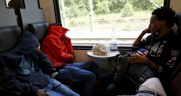 Migranti ve vlaku