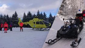 Drama na běžkách: Muž zkolaboval, nepomohl mu ani rychlý zásah lékaře!