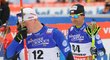 Zklamaní Lukáš Bauer a Jiří Magál v cíli skiatlonu na MS ve Val di Fiemme 