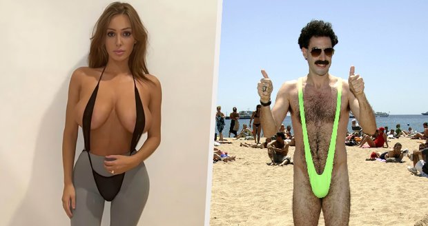 Bianca Censoriová jako Borat! Užší už to nešlo