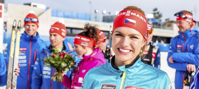 Gabriela Koukalová měla hned po prvním závodu v Oslu důvod k úsměvům