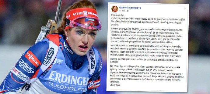 Jak se do olympiády dostat do formy?! Zkoušela všechno. Marně! Kvůli problémům s lýtky biatlonistka Gabriela Koukalová do Koreje neodletí.