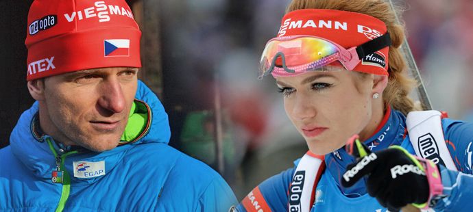 Biatlonistka Gabriela Koukalová chtěla zranění tajit, bohužel ho "propálil" trenér ženské reprezentace Zdeněk Vítek.