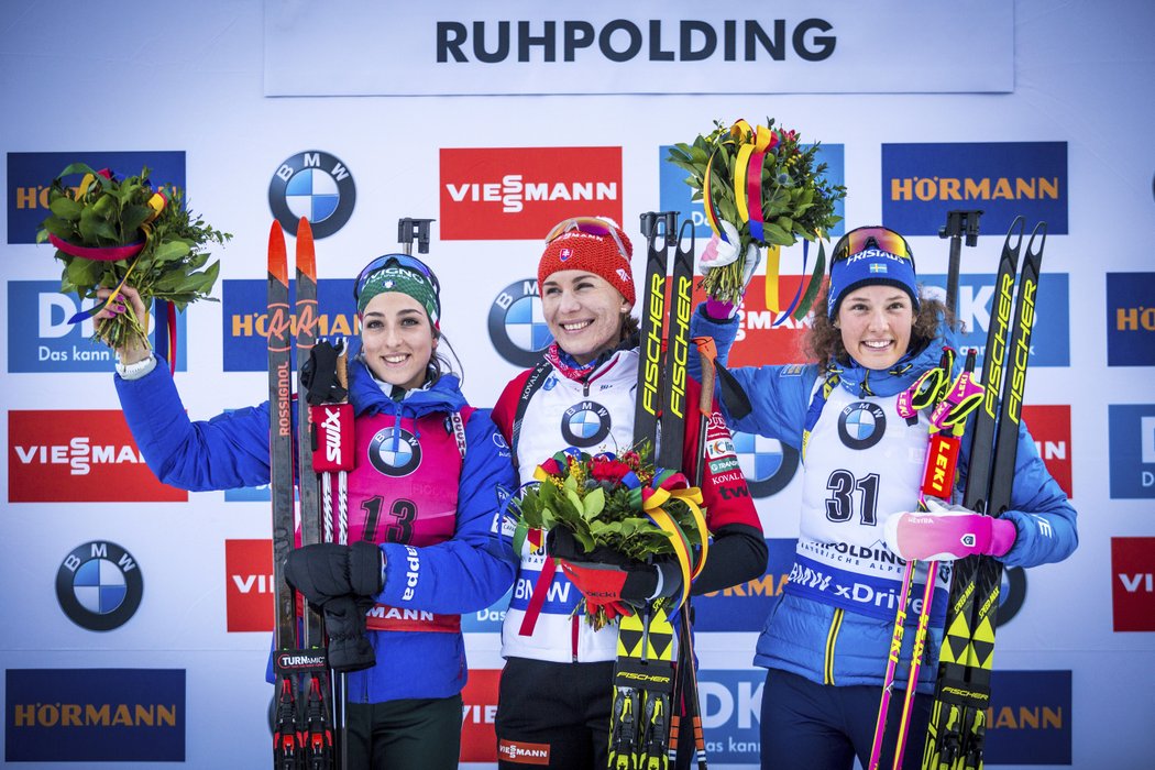 Slovenka Anastasia Kuzminová ovládla sprint v Ruhpoldingu