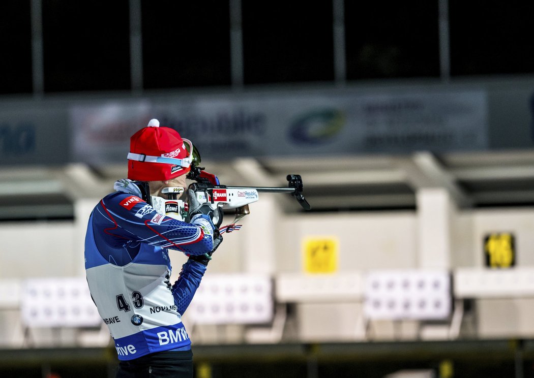 Český biatlonista Ondřej Moravec zajel v Novém Městě svůj nejlepší výsledek v sezoně