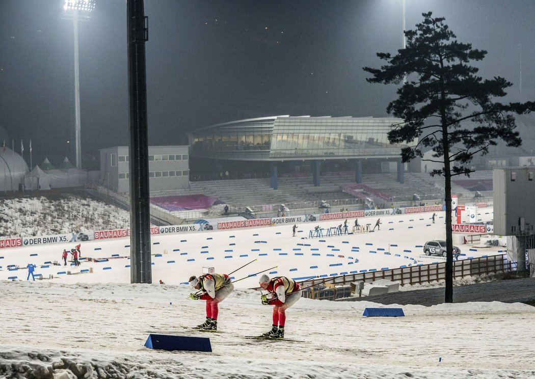 Pohled na biatlonový areál v Pchjongčchangu