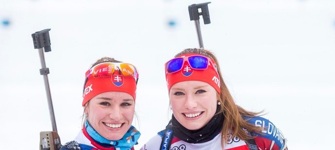 Biatlonové sestry Paulína a Ivona Fialkovy.