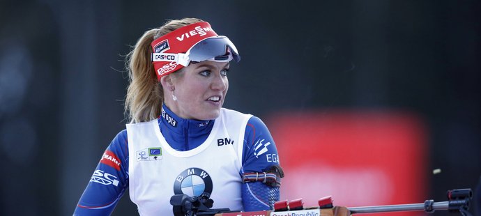 Gabriela Soukalová si dojela v hromadném závodu pro druhé místo