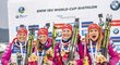 České biatlonistky vybojovali ve SP na olympijské trati v Koreji bronz
