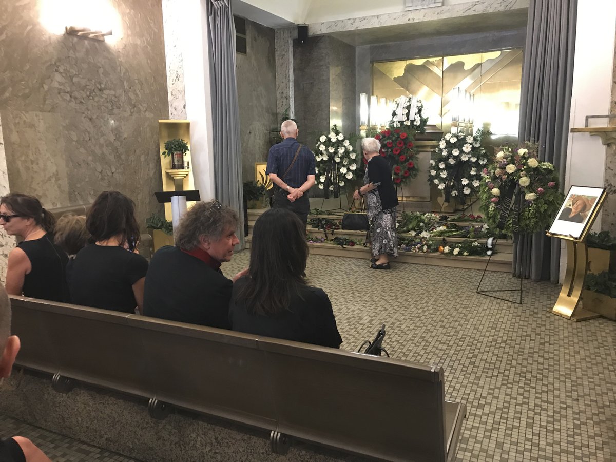 Pohřeb Bíby Brodské v Praze