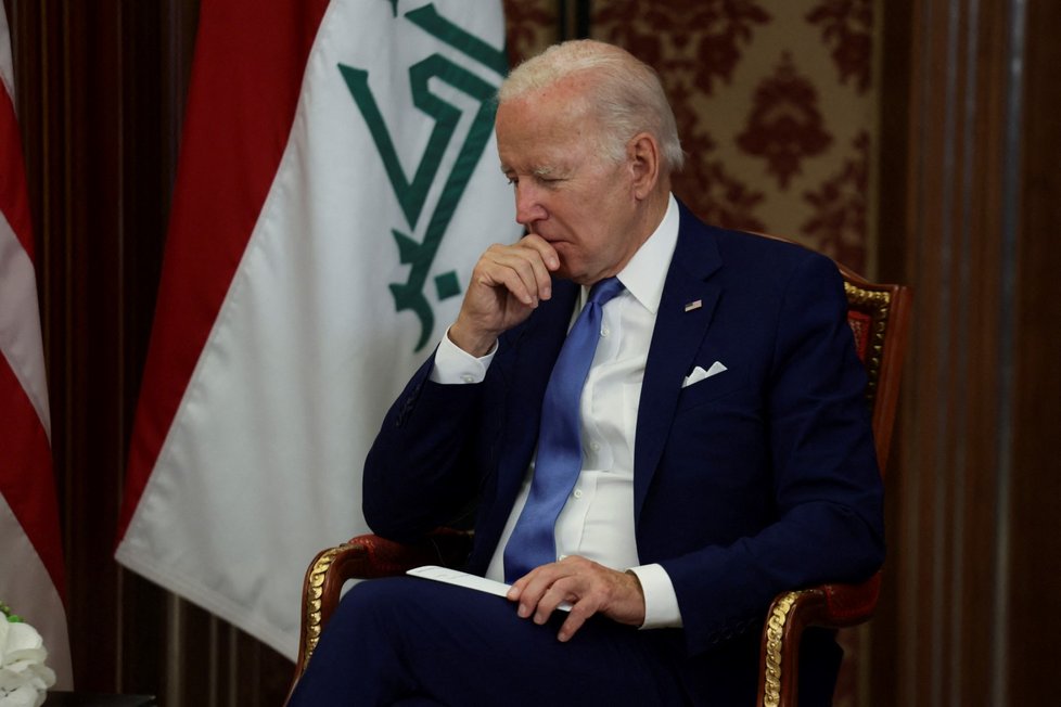 Joe Biden na návštěve Blízkéo východu. (16. 7. 2022)