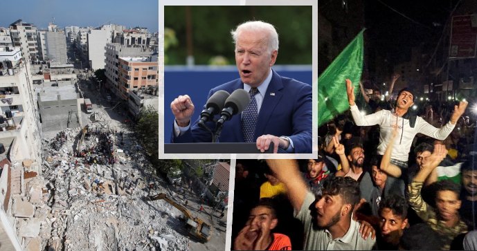 Biden chce pro Izrael a Palestinu dvoustátní řešení, plánuje pomoci obnovit zničené Pásmo Gazy