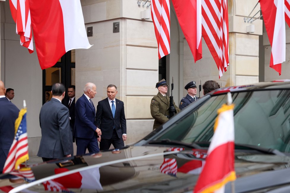 Joe Biden na návštěvě Polska (21. 2. 2023)
