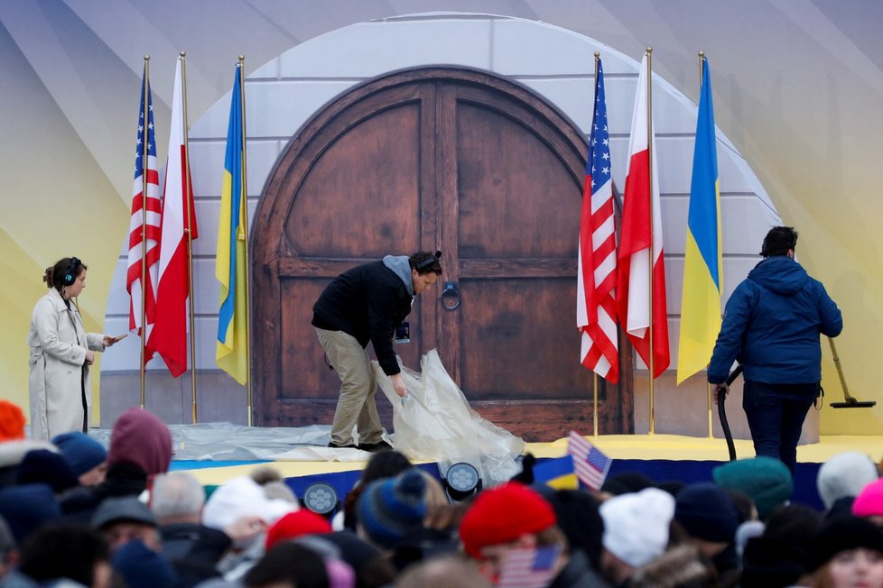 Joe Biden na návštěvě Polska (21. 2. 2023)