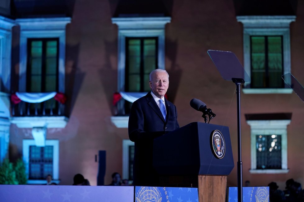 Prezident USA Joe Biden v Polsku (26. 3. 2022)