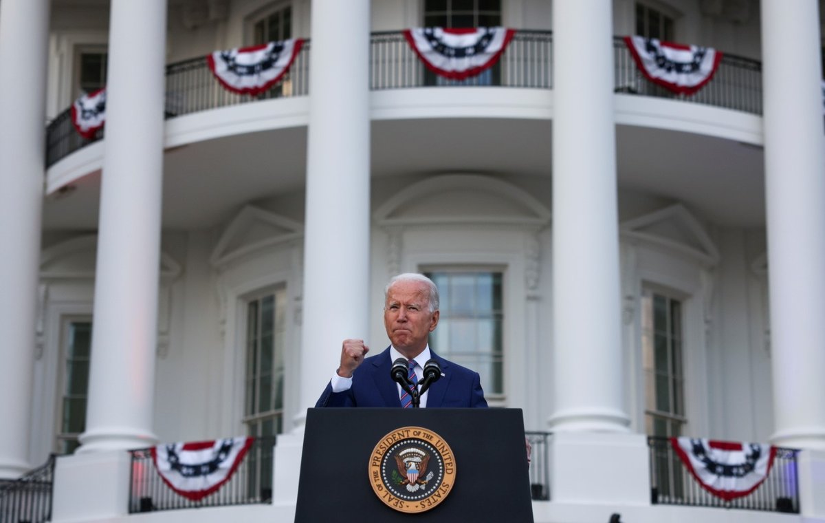 Americký prezident Joe Biden v Den nezávislosti (4. 7. 2021)