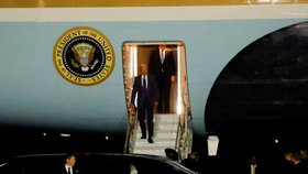 Americký prezident Joe Biden přiletěl do Irska (11.4.2023)