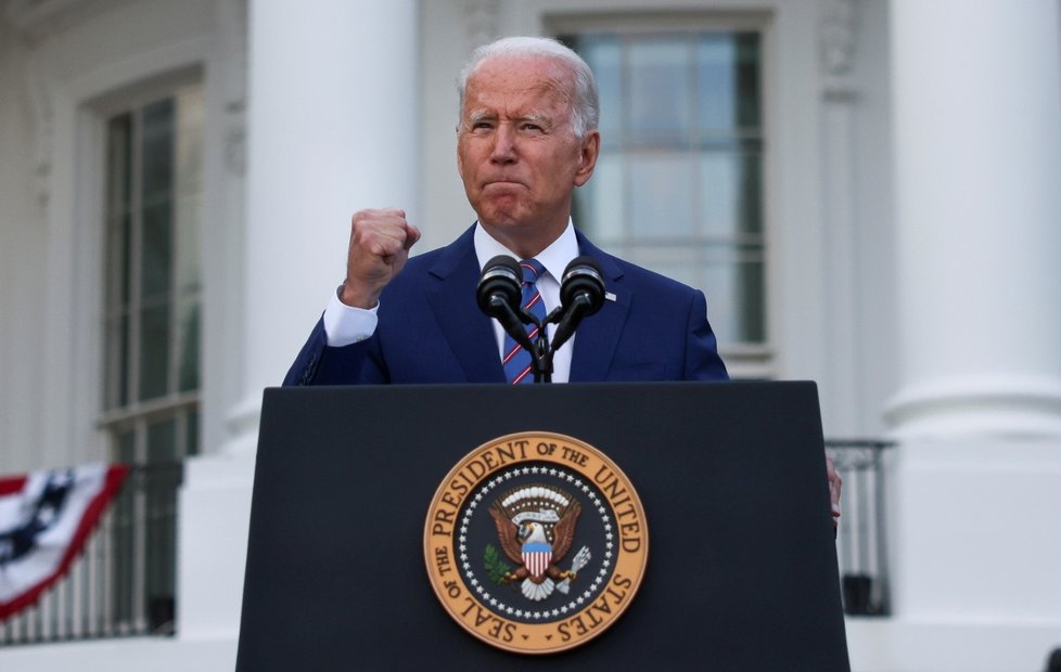 Americký prezident Joe Biden v Den nezávislosti (4. 7. 2021)