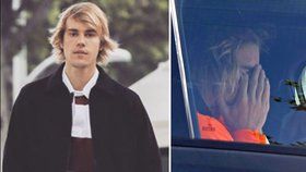Justin Bieber plakal v autě! Bylo to snad kvůli Seleně?