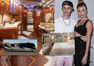 Justin s manželkou mají luxusně vybavený autobus