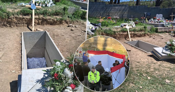 Z hrobu na hřbitově v obci Bijacovce se údajně ozývaly zvuky.