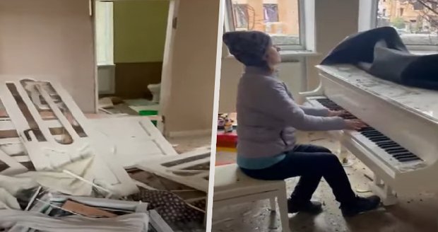 Poslední sbohem domovu: Máma zahrála na klavír v bytě zničeném bombardováním